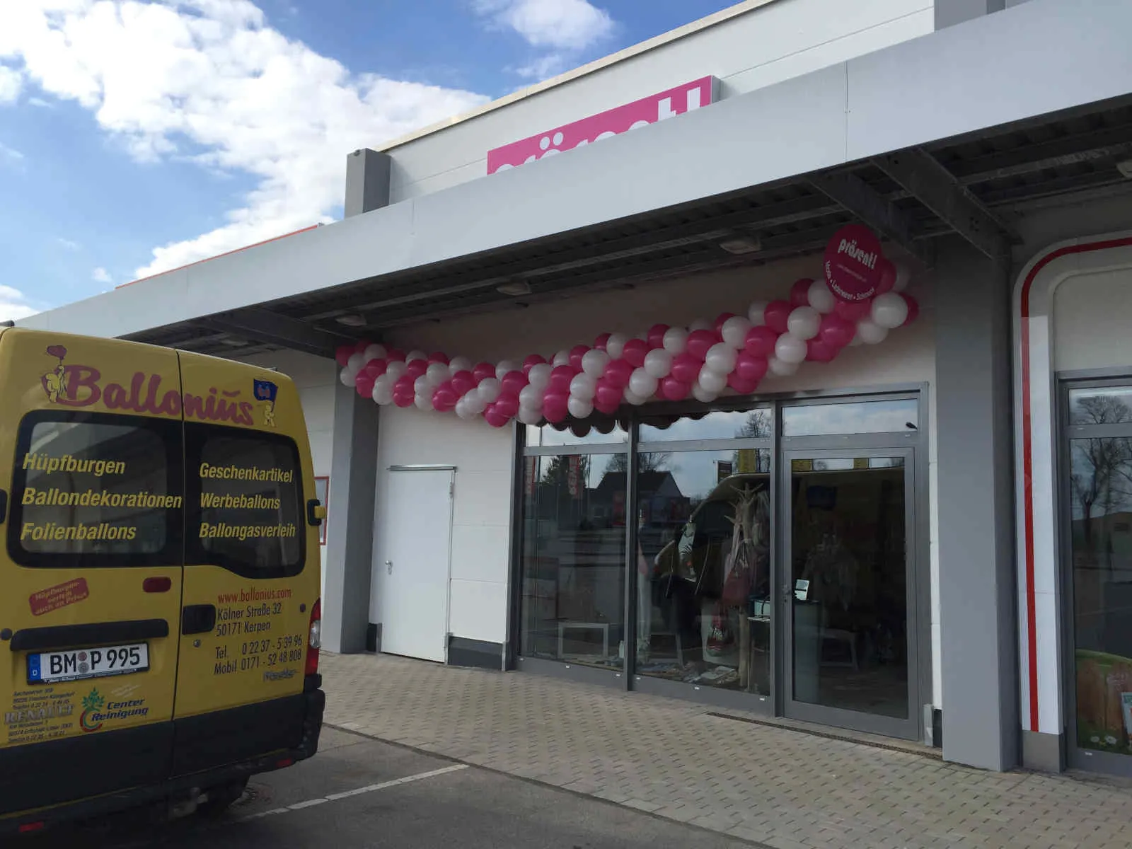 Ballonius, Ballondekoration für den Außenbereich