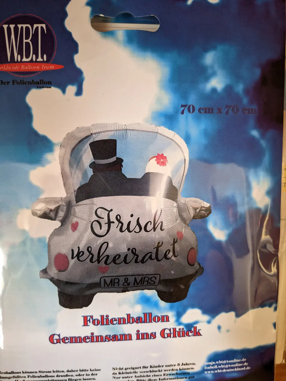 Ballonius, autoförmiger Ballondekorationsflyer