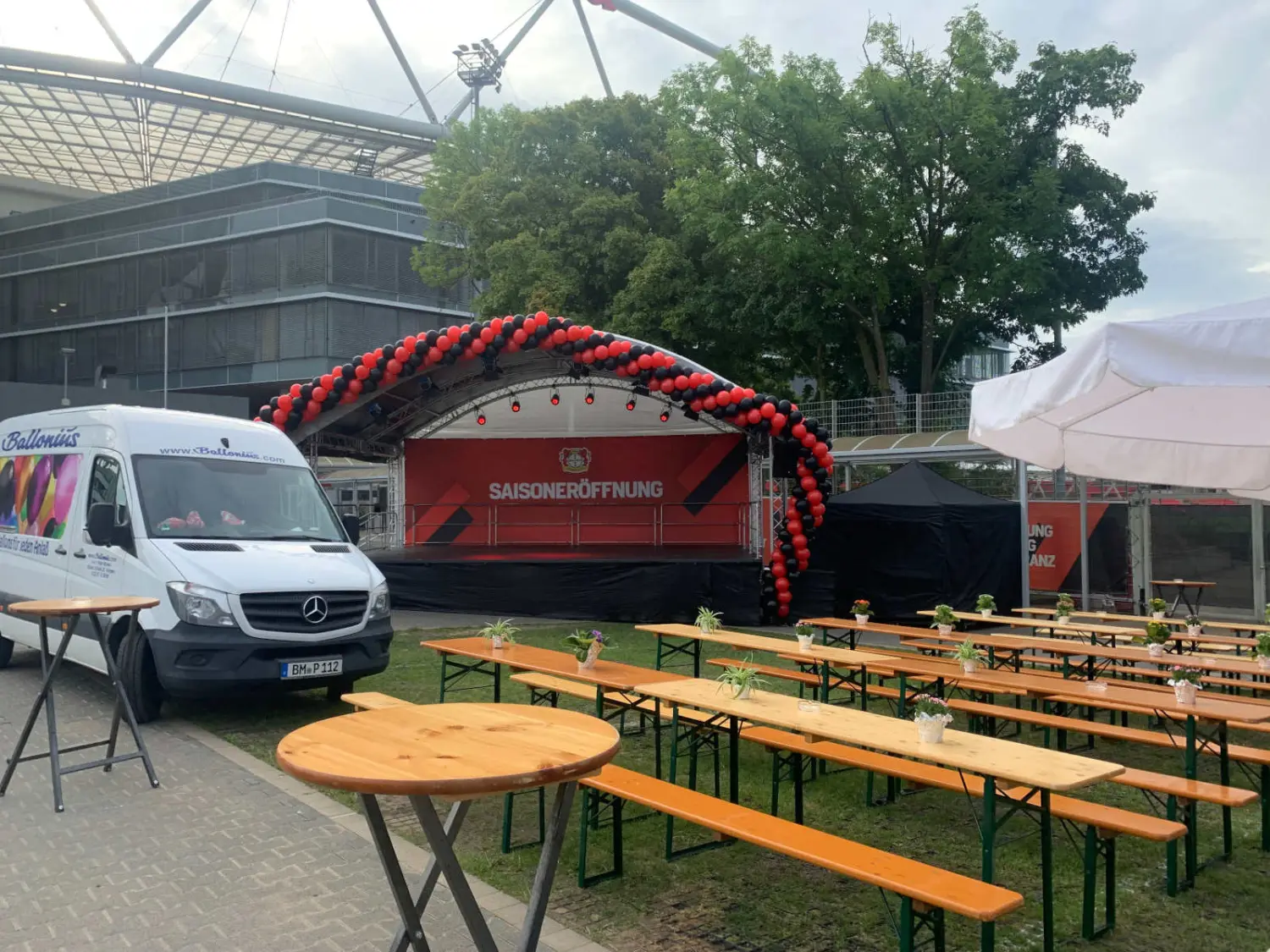 Ballonius, Ballondekoration für den Außenbereich